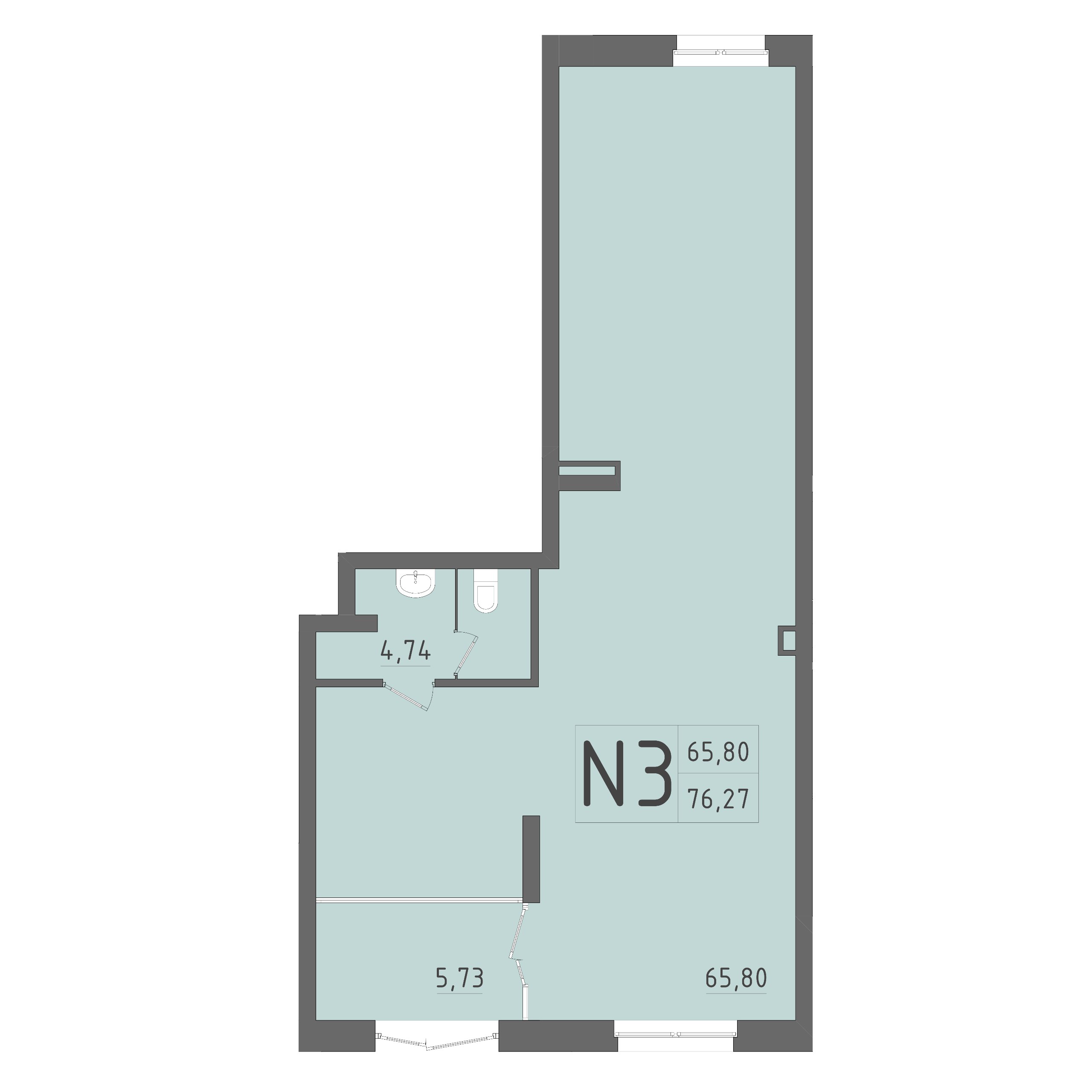 ЖК На Кирова, ГП, кв. 3