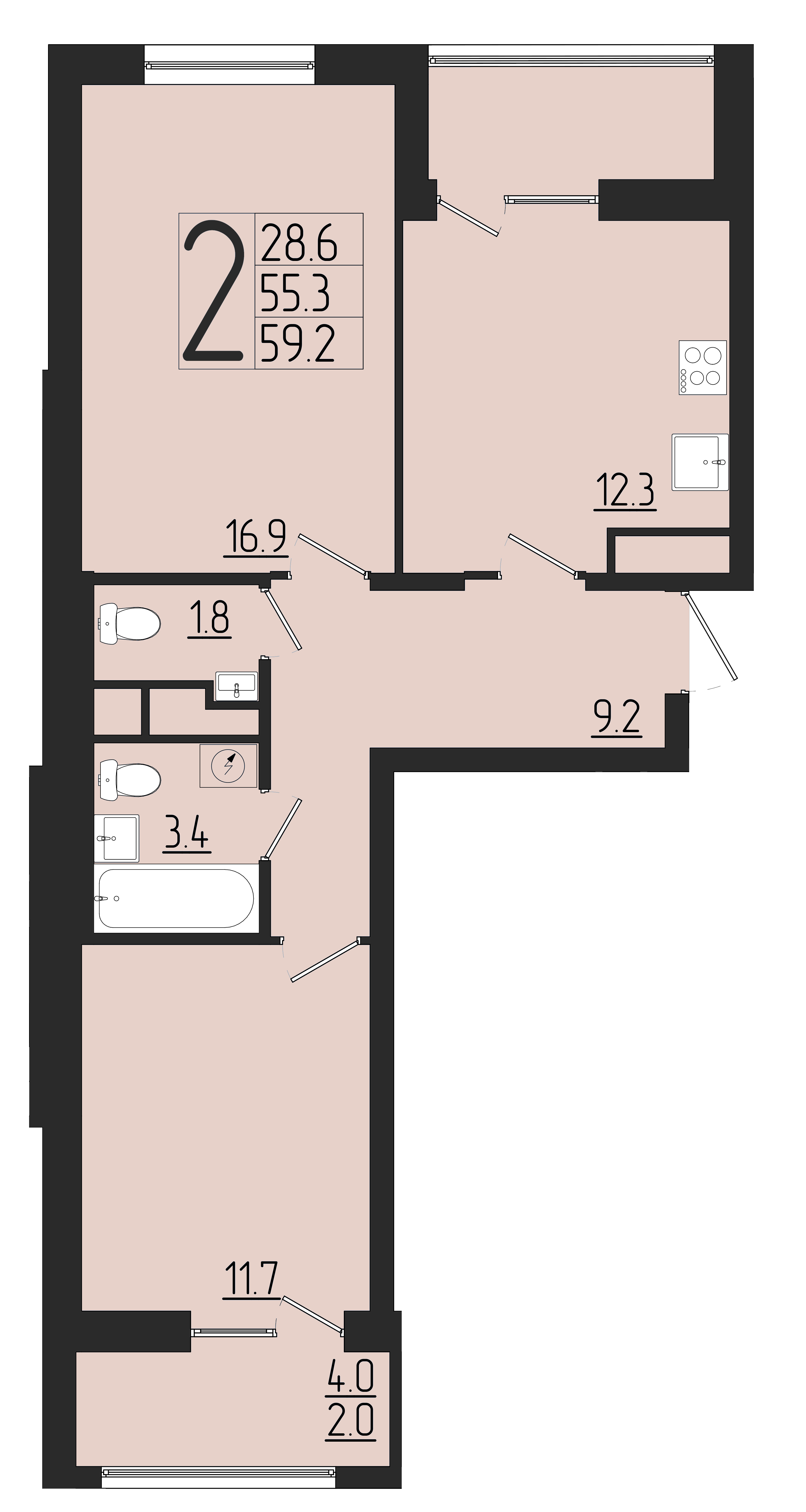 ЖК Розмарин, ГП, кв. 30