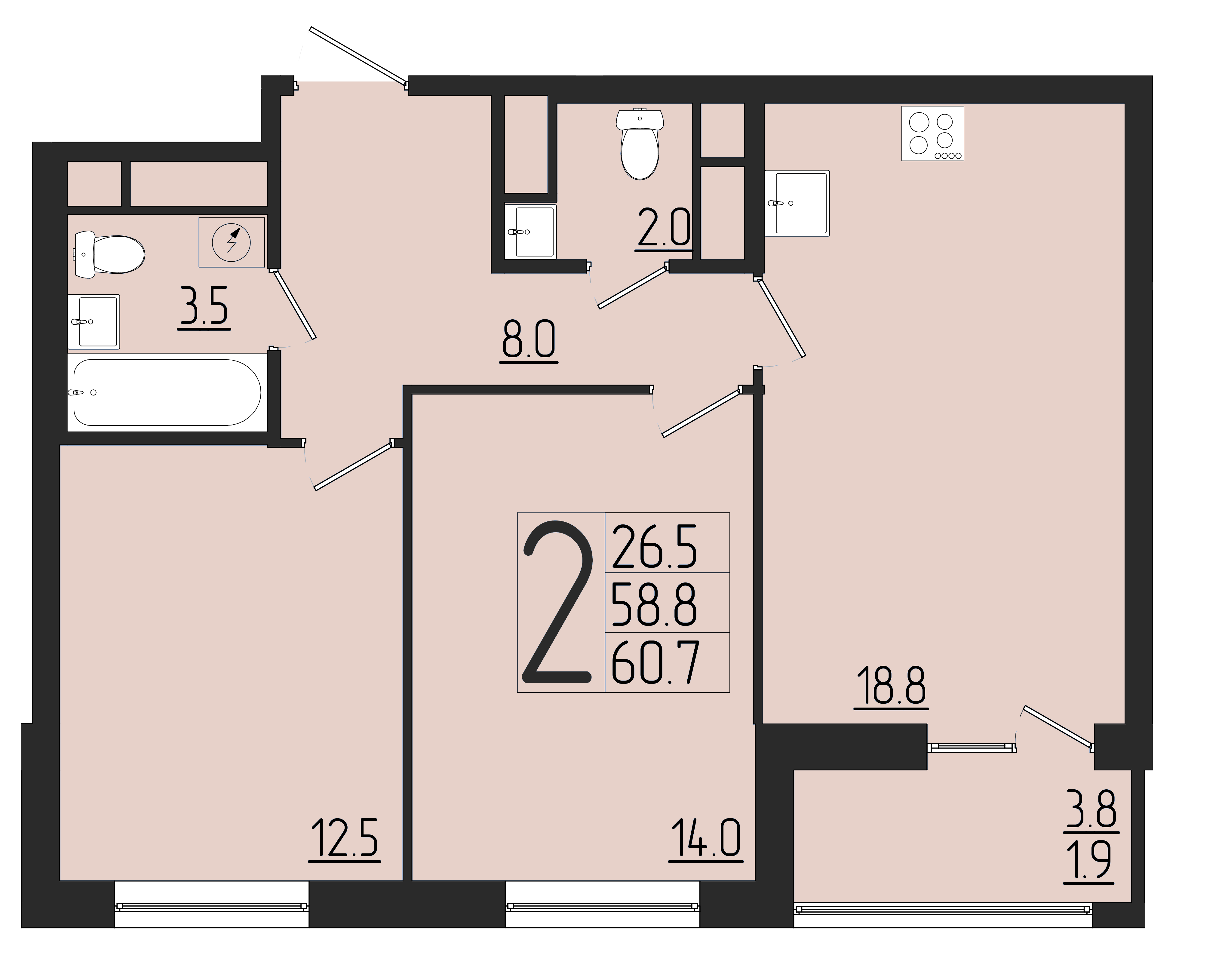 ЖК Розмарин, ГП, кв. 159