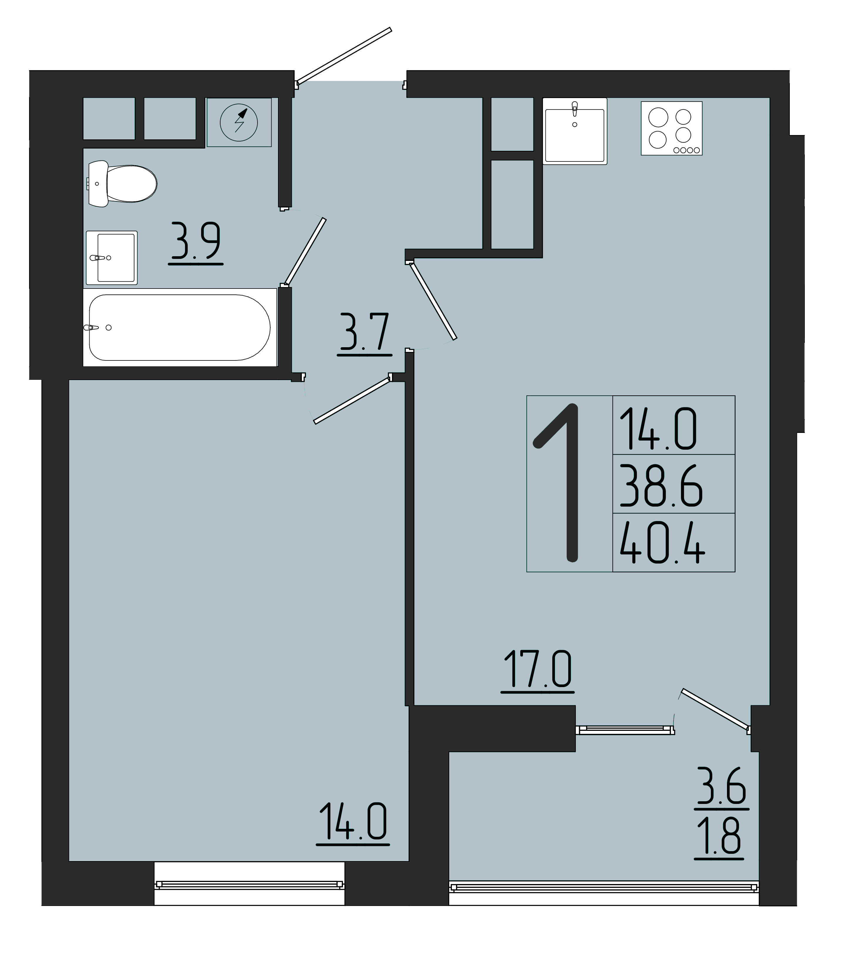 ЖК Розмарин, ГП, кв. 125