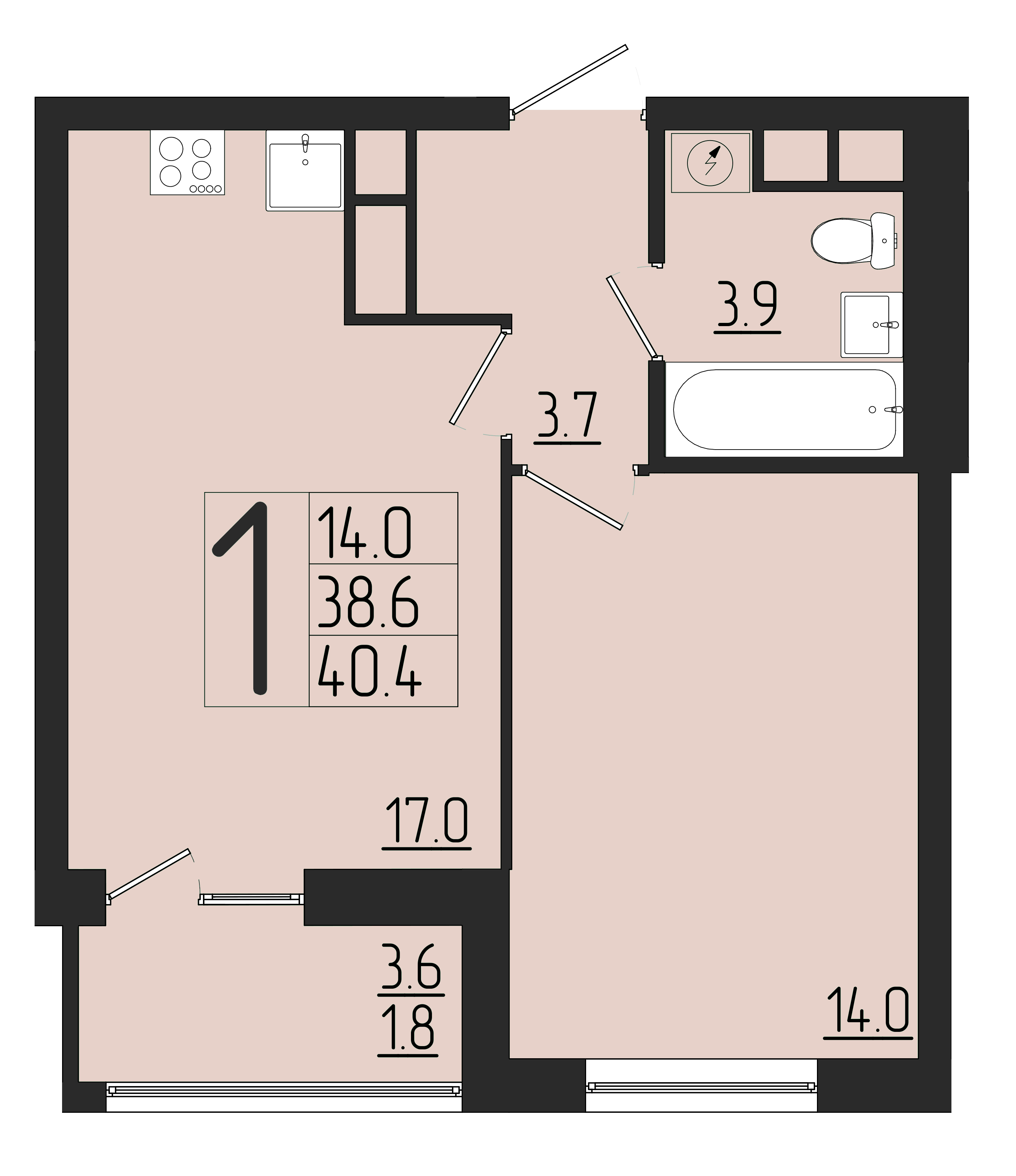 ЖК Розмарин, ГП, кв. 126