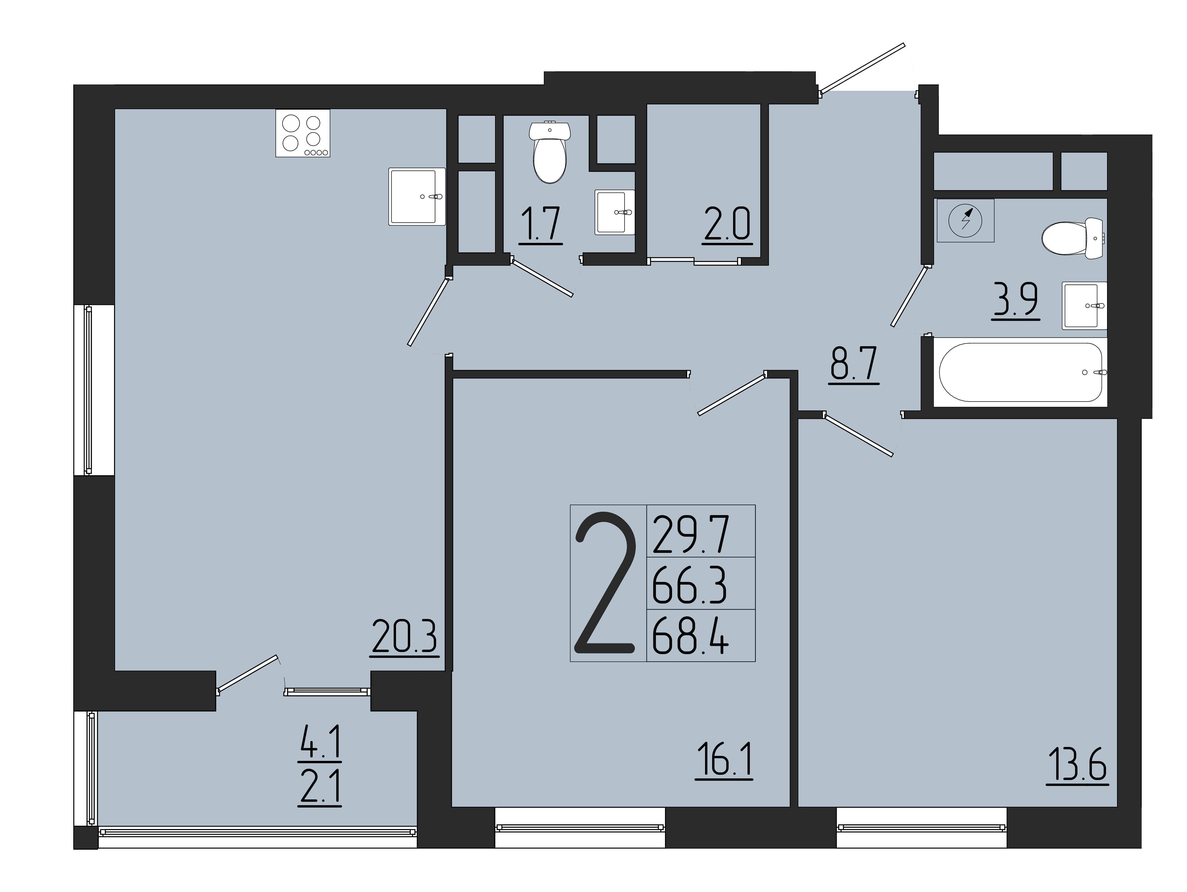 ЖК Розмарин, ГП, кв. 241