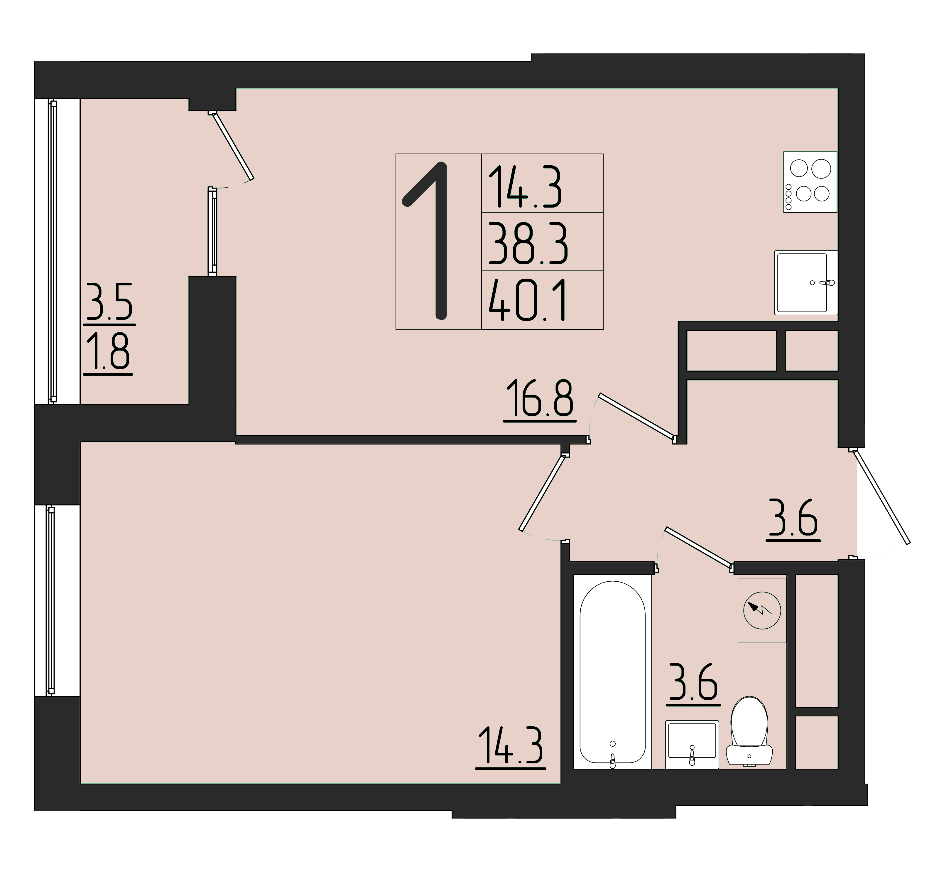 ЖК Розмарин, ГП, кв. 246