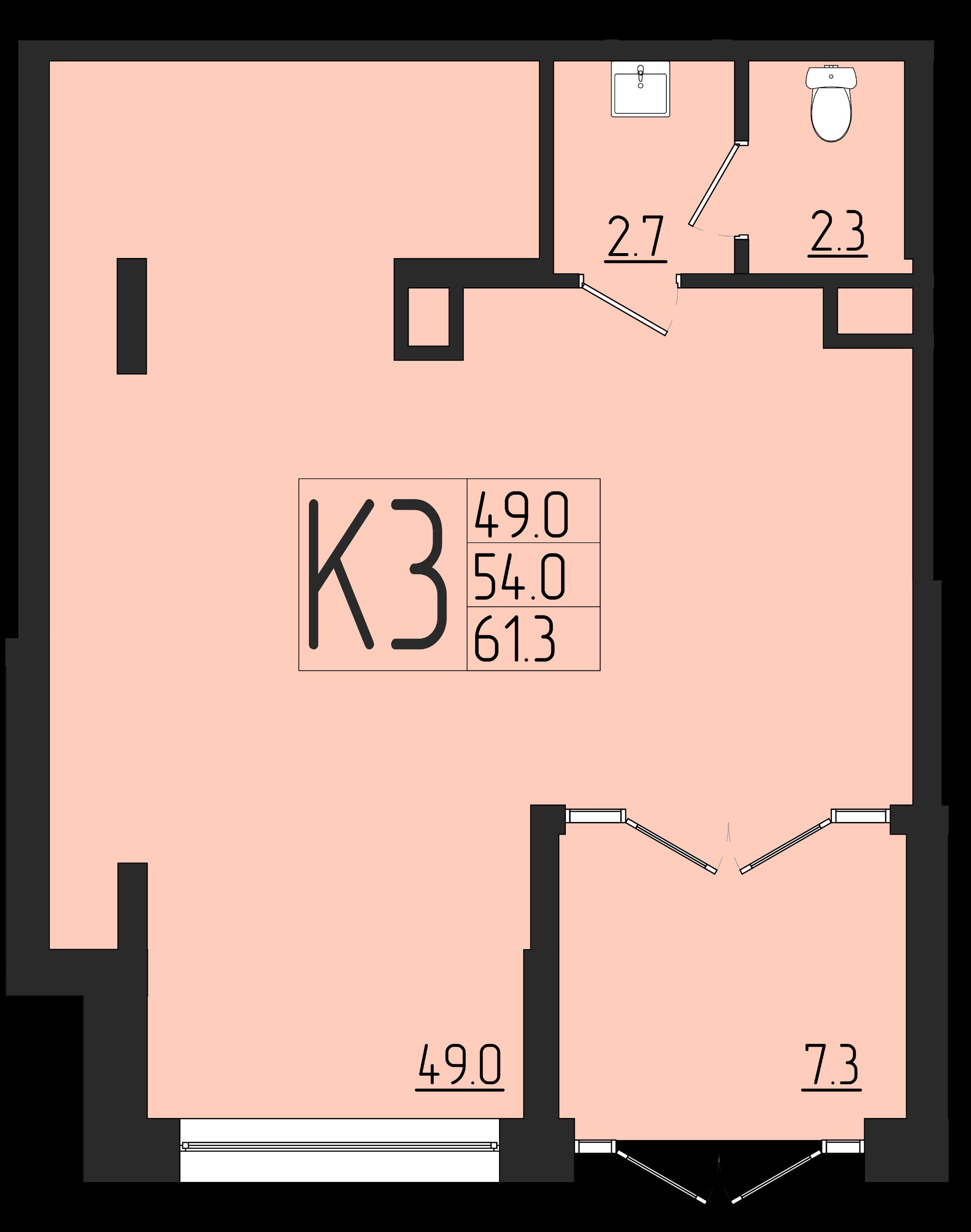 ЖК Розмарин, ГП, кв. 3
