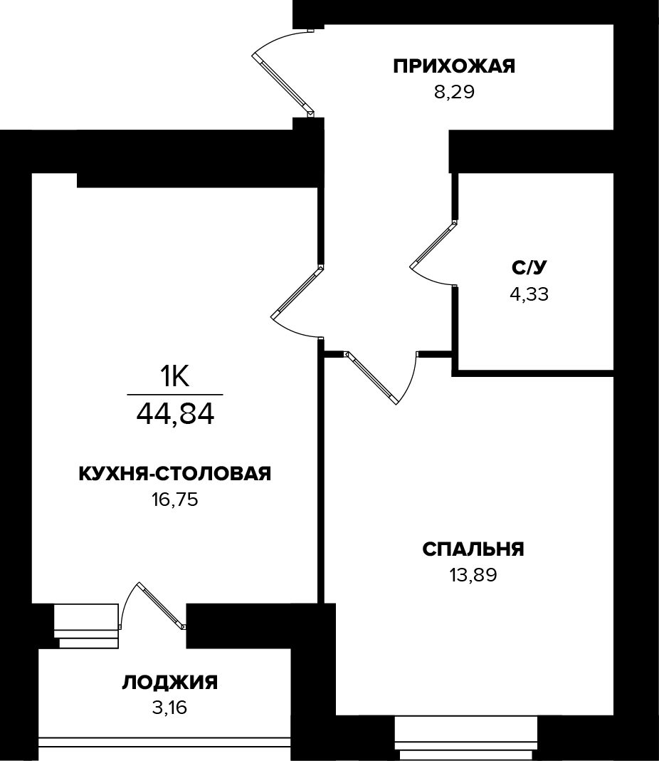 ЖК Семейный, Дом 2, кв. 32